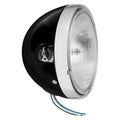 BikeMaster 7" Side Mount Gloss Black Headlight
