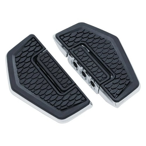 Kuryakyn 5908 Hex Folding Mini Driver's Floorboards Chrome