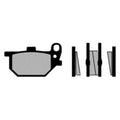 For Yamaha Maxim 1100 1982 Vesrah SD-215 Rear Organic Semi-Metallic Brake Pads