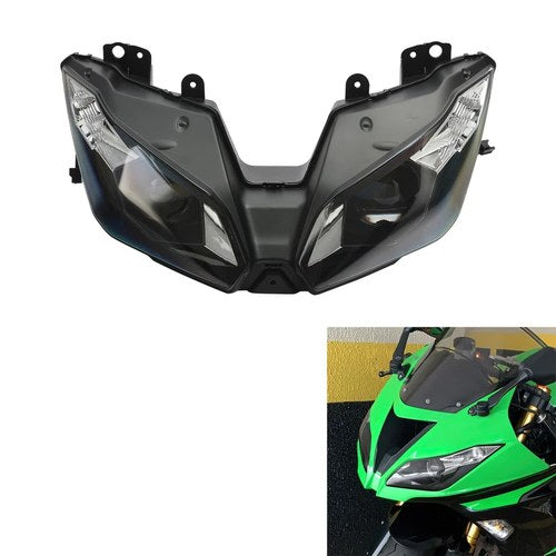 Front Headlight Head Lamp Assembly Fit For Kawasaki Ninja ZX6R ZX636 2013-2018