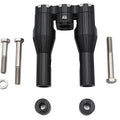 Wyatt Gatling 6 inch Baron Style Riser Set Black for Harley-Davidson