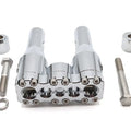Wyatt Gatling 6 inch Baron Style Riser Set Chrome for Harley-Davidson