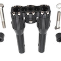 Wyatt Gatling 8 inch Baron Style Riser Set Black for Harley-Davidson