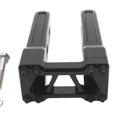 Wyatt Gatling 8 inch Pirate Style Riser Set Black for Harley-Davidson