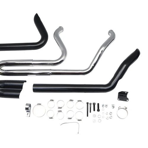 Ultima Dominator 2:1 Exhaust Header System Black for Harley-Davidson