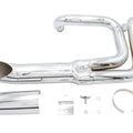 Wyatt Gatling Lake Style Exhaust System Chrome for Harley-Davidson
