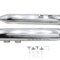 Wyatt Gatling Muffler Set Chrome With Black Revolver Tips fits Harley Davidson