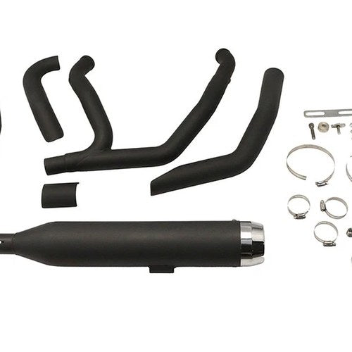 Wyatt Gatling Super Sport Exhaust System Black fits Harley Davidson
