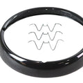 Outer Headlamp Trim Rim Black for Harley-Davidson