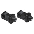 For Harley-Davidson Forty Eight 10-21 Kuryakyn Splined Front Peg Adaptors Black