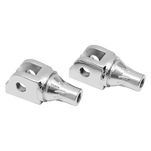 For Harley-Davidson Fat Bob 18-19 Tapered Driver's Foot Peg Adapters Chrome