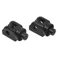 For Harley-Davidson Fat Bob 18-21 Gloss Black Splined Driver's Foot Peg Adapters