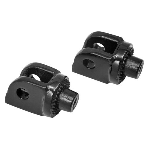 For Suzuki Boulevard 05-17 Kuryakyn 8889 Gloss Black Splined Male Mount Adapters