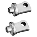 For Harley-Davidson Forty Eight 10-21 Kuryakyn Splined Foot Peg Adapters Chrome