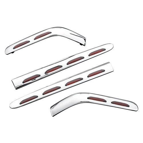 For Honda Goldwing 1800 2001-2008 Kuryakyn LED Chrome Saddlebag Molding Set