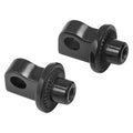 Kuryakyn 8888 Gloss Black Splined Male Mount Adapters