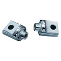 Kuryakyn Non-Pivoting Splined Front Male Mount Adapters Chrome