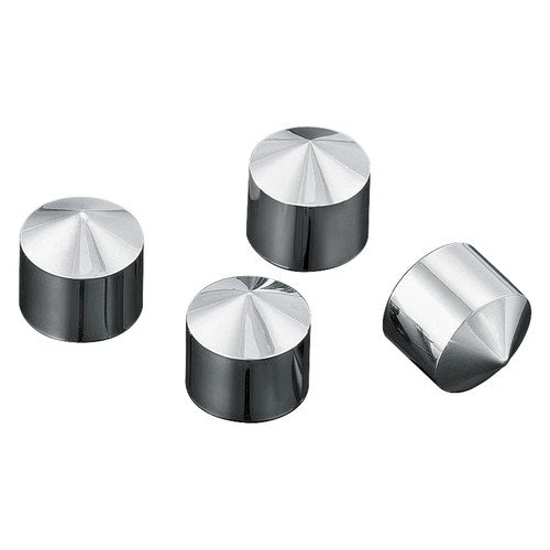 For Harley-Davidson Road King 99-21 Peaked Chrome Rocker Box Bolt Covers