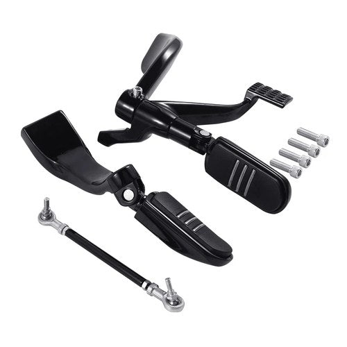 Black Forward Mid Control Foot Pegs Fit For Harley Sportster XL 1200 883 04-13