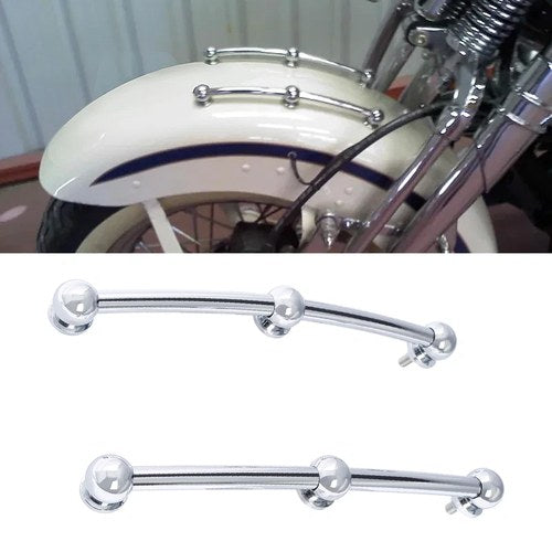 Front Fender Spear Trim Fit For Harley Heritage Softail Flst 1986-2017 Chrome