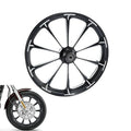 30X3.5'' Front Wheel Rim + Single Disc Hub Fit For Harley Touring Non ABS 97-21
