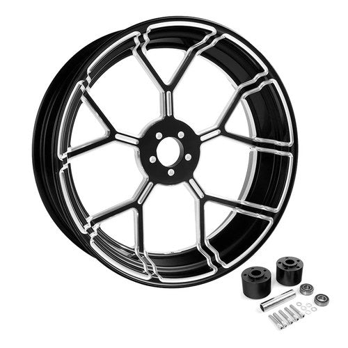 18" Front Wheel Rim Dual Disc Hub Fit For Harley Road King Street Glide 1997-21