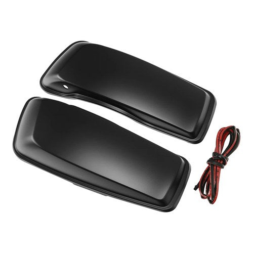 Pair Saddlebag Lids Fit For Harley Touring Road Street Glide 2014-23 Black Denim