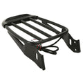 Two-Up Detachable Luggage Rack & LED Light Fit For Harley Dyna Sportster Softail