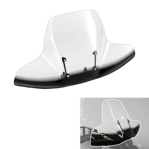 35.8''x20'' Clear Motorcycle Windshield Universal ATV Fit For 7/8" 1" Handlebars