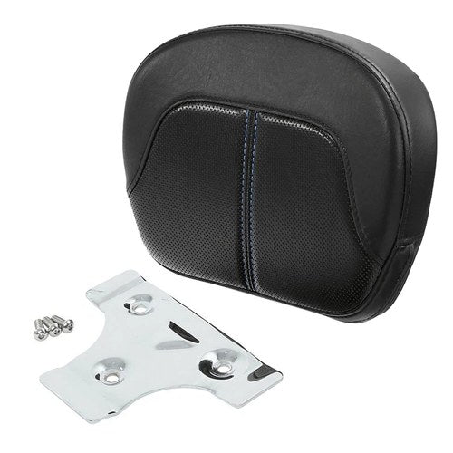 Passenger Sissy Bar Backrest Pad Fit For Harley Touring Street Road Glide Black
