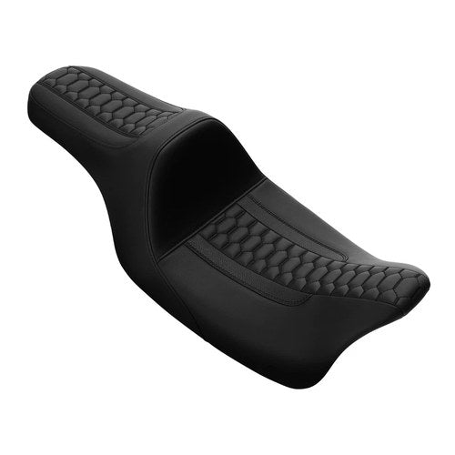 One Piece Front Rear Driver Passenger Two-Up Seat Fit for Harley Touring 09-23