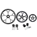 30" Front 18'' Rear Wheel Rim Disc Hub Pulley Fit For Harley Road Glide 97-08