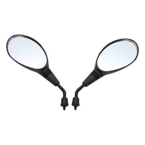 Universal Motorcycle 10mm Black Rear View Mirror Fit For Honda Suzuki Kawasaki