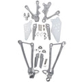 Motorcycle Front &Rear Foot Pegs Bracket Mount Fit For Kawasak Ninja ZX636 13-24