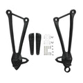 Passenger Footpegs L&R Footrests Brackets Fit For Kawasaki Ninja ZX10R 2008-2010