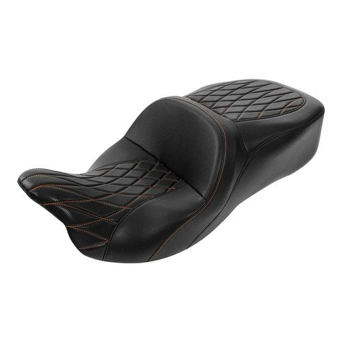 Black Rider Driver Passenger Seat Fit For Harley Touring Cvo Road Glide 09-23