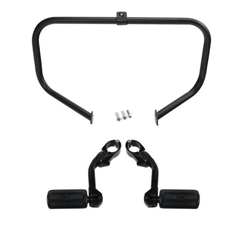 Engine Guard Highway Crash Bar & Footpeg Mount Fit For Harley Touring 1997-2008