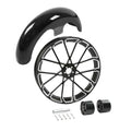 21" Front Wheel Rim Dual Disc Hub+Front Fender Fit For Harley Street Glide 08-13