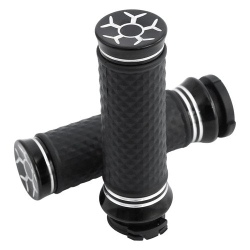 1" Motorcycle Handlebar Hand Grips Fit For Harley Road King Softail Sportster