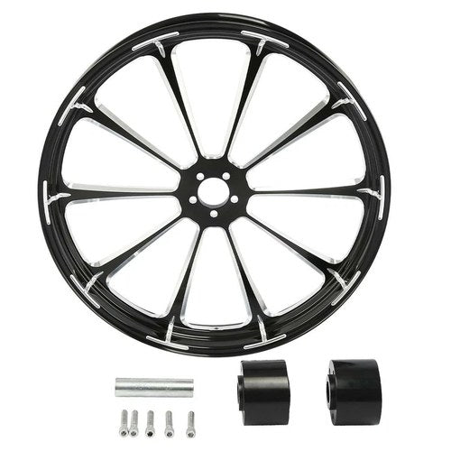 26" X 3.5'' Front Wheel Rim Dual Disc Hub Fit For Harley Street Road Glide 08-23