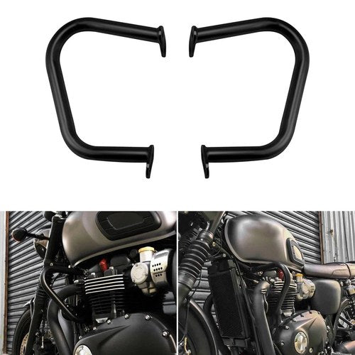 Engine Guard Crash Bar Fit For Triumph Bonneville T100 T120 Thruxton 1200 16-20