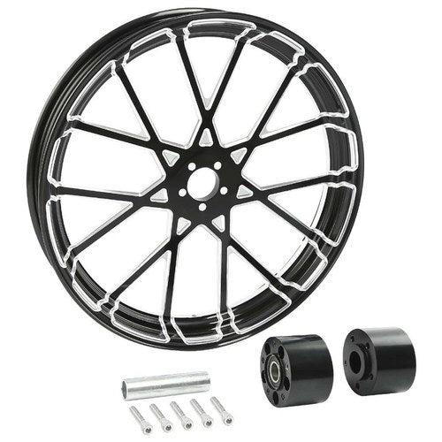 23x3.5 Front Wheel Rim Dual Disc Hub Fit for Harley Touring Electra Glide 97-21