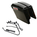 5'' Stretched Saddlebags w/ Conversion Bracket Kit Fit For Harley Softail 84-17