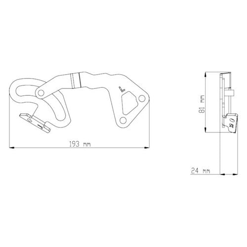 For BMW R1200GS 2013 Puig Fixing Support for Ref.6486