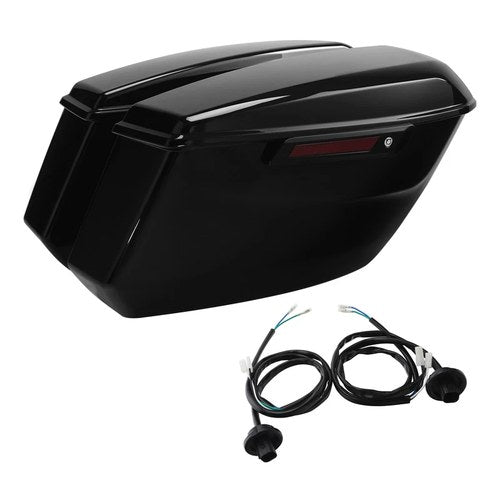 Hard Saddlebags Saddle bags Fit For Harley Road Street Glide 24-25 Vivid Black