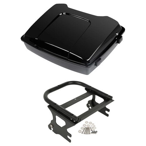 Razor Trunk w/ Mount Rack Fit For Harley Touring Road Street Glide 1997-2008 07