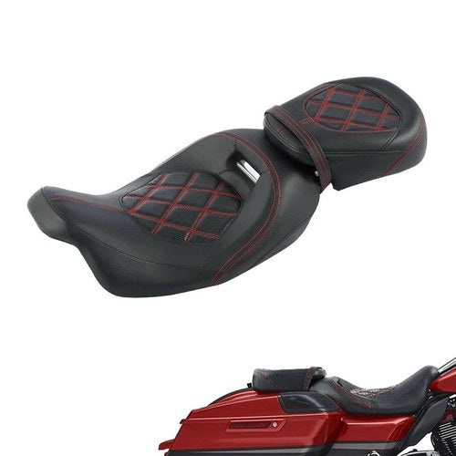 Rider Driver Passenger Seat Fit For Harley Touring Road Glide King 2009-2023