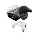 Chopped Trunk Backrest Solo Mount Rack Fit For Harley Road Street Glide 09-13