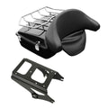Vivid Black Chopped Trunk Backrest Mount Rack Fit For Harley Touring 2009-2013