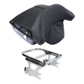 Chopped Trunk Pad Two Up Mount Rack Fit For Harley Touring Road King Glide 97-08